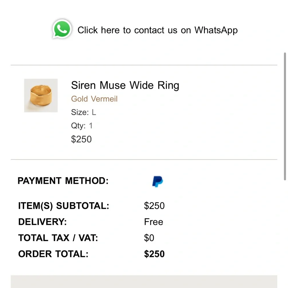 MONICA VINADER Gold Statement Muse Ring - Picture 7 of 7